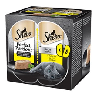Sheba Perfect Portions 3 x 75g losos cat AKCE